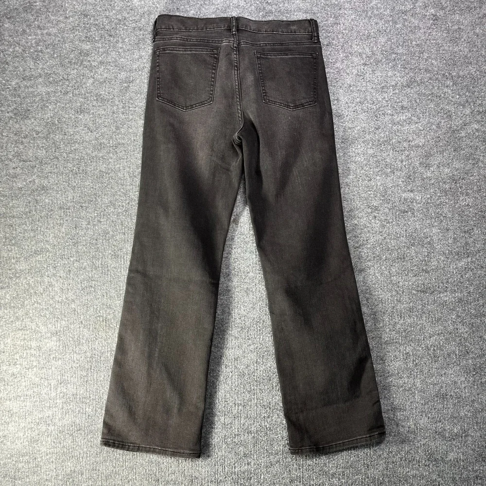 Old Navy Straight Built-in Flex Jeans Boys 16 Black Denim Zip Fly‎ - 32X28.5